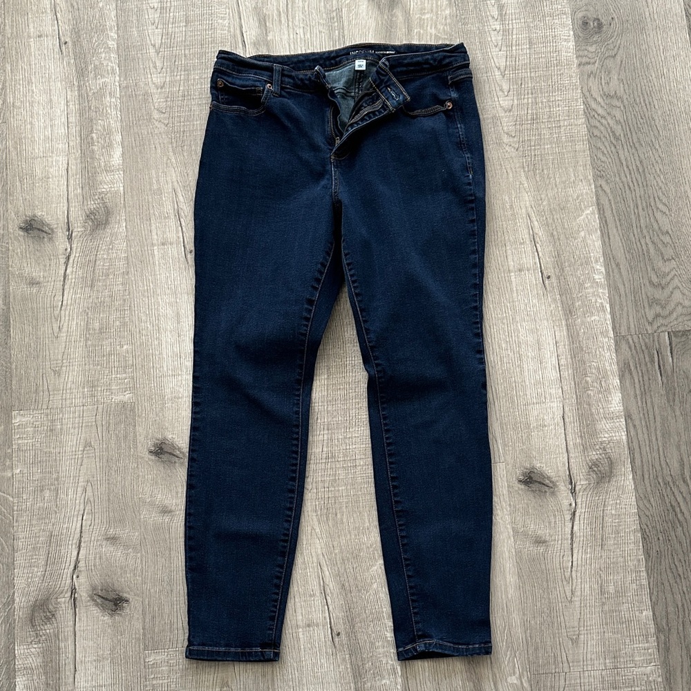 INC International Concepts Women's Dark Blue Skinny Jeans
